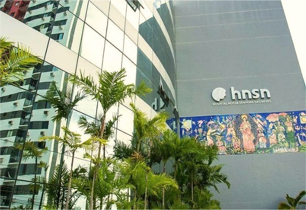 Fachada do Hospital Nossa Senhora das Neves (HNSN), onde funciona a unidade Torre